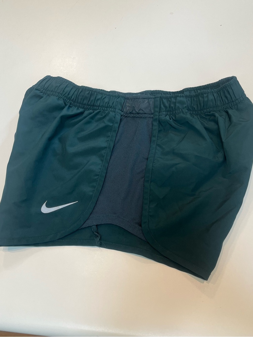 Nike Dri Fit Dark Green Running Shorts - Picture 3 of 6